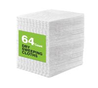 HOMEXCEL Panni asciutti compatibili con Swiffer Sweeper, ricariche usa e getta per pulire e pulire i pavimenti, 64 pezzi - 20,3 x 26,4 cm, non include il mocio