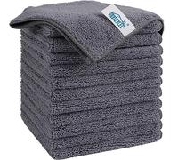 HOMEXCEL Panno in microfibra, confezione da 12 asciugamani in microfibra di alta qualità per auto, senza pelucchi, antigraffio, altamente assorbenti e riutilizzabili, per auto, casa, cucina, finestre,