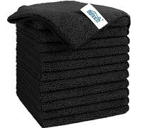 HOMEXCEL Panno in microfibra, confezione da 12 asciugamani in microfibra di alta qualità per auto, senza pelucchi, antigraffio, altamente assorbenti e riutilizzabili, per auto, casa, cucina, finestre,