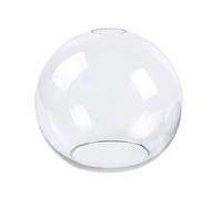 HOMEXO Sostituzione del Paralume della Lampada - Paralume sferico in Vetro Trasparente con Apertura a 2 estremità D13cm D15cm D20cm D25cm D18cm - 1pz (Size : D25cm)