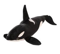 HOMEXYLYL Cuscino in peluche realistico orca balena, animale di pezza selvaggio del mare grande, cuscino for divano, decorazione for il letto di casa, for bambini adulti(75cm/30in)