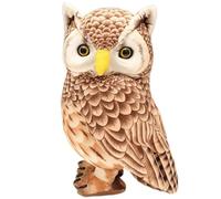 HOMEXYLYL Gufo Peluche, Realistico Gufo Grigio Realistico Uccello Cornuto Morbido Bambini Compleanno Natale Ragazzo Ragazza Adulto Pasqua Regalo Halloween Decorazione La Casa(20cm/7.8")