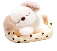 HOMEXYLYL Peluche animale addormentato, compagno da scrivania, morbido mini peluche imbottito, compagno di studio, decorazione for ufficio, simpatico regalo di compleanno di Natale(Puppy)