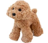 HOMEXYLYL Peluche barboncino, cane di pezza realistico con orecchie soffici ed espressione vivace, tenero regalo for accompagnare la nanna for gli amanti degli animali