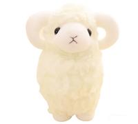 HOMEXYLYL Peluche di agnello, tenero animale di pezza con adorabile aspetto soffice morbido da abbracciare for i bambini come regalo di compleanno o festa(White,25cm/9.8in)
