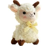 HOMEXYLYL Portachiavi in peluche con mini pecora, simpatico ciondolo a forma di agnello con fiocco