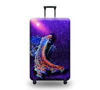 Homeyang Copri Valigia Grande Stelle Azzurre Viola Coprivaligia Grande Poliestere Spandex Elastic Lavabile per Bagagli da Viaggio Antipolvere Riusabile Cover Valigia (XL)