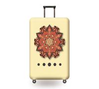Homeyang Coprivaligia Mandala Giallo Arancione Copri Valigia Proteggi Elastico Poliestere Spandex Lavabile Antipolvere per 18-32 Pollici Cover Valigia per Bagagli da Viaggio (S)