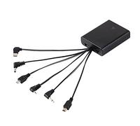 HOMEYUER Scatola di alimentazione esterna con sei tipi di prese e interruttore ON/Off per varie apparecchiature CC, come alcuni tipi di cassaforte, serratura elettronica del gabinetto, giocattoli