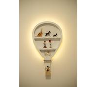 HomeZone - Mensole fluttuanti, montaggio a parete, in legno, per camera da letto, bagno e cameretta di bambini, mensole per bambini, mensole decorative da interni, per la casa, mensole decorative