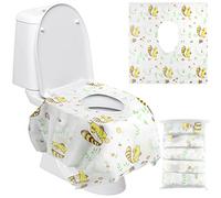 Homgaty 20 PZ Copriwater Usa e Getta, Copri Water Wc Usa e Getta Wc Portatile Bambini Impermeabile da Viaggio e Addestramento Vasino/L (Scoiattolo)
