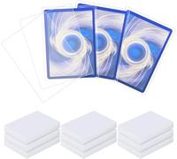 Homgaty - 300 custodie per carte standard, trasparenti, per Pokemon, giochi di magia, MTG, The Gathering, giochi da tavolo, Yugioh (trasparente)