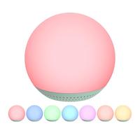 HOMGEN 2IN1 Macchina Rumore Bianco con 24 Suoni Macchina Rumore Bianco Neonato Portatile Luce Notturna White Noise Machine Succhietto con Timer per il Sonno -Grigio