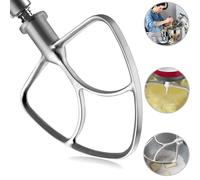 HOMGEN Frusta per bordi flessibili in acciaio inossidabile 304 per Kitchenaid Accessori per miscelatore verticale a testa inclinata per Kitchenaid 4.5/5 QT per K45SS, KSM75, KSM150, KSM152, ecc.