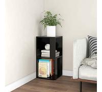 Homgoday Armadio Angolare Nero 33x33x67 cm in Truciolato, Arredo, Credenza Armadio da Cucina, Libreria Mobiletto Portaoggetti Ripiani Salvaspazio Mobiletto Armadio di Stoccaggio