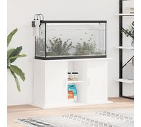 Homgoday Arredamento Supporto per Acquario 101x41x58 cm in Legno Multistrato Bianco, Mobili per Casa Interno Esterno Soggiorno Camera da Letto t