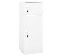 Homgoday Casa Mobilia Armadietto per Sella Bianco 53x53x140 cm in Acciaio, Armadietti Salvaspazio Mobiletto, Mobile Cucina Mobile Soggiorno Mobiletto Cucina Credenza Cucina Mobili Soggiorno Credenza