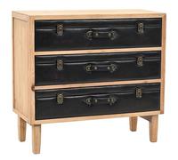 Homgoday Cassettiera in Legno Massello di Abete 80x36x75 cm, Arredo Mobili Armadio Mobili Ufficio, Mobiletto Portaoggetti Ripiani Salvaspazio Mobiletto Armadio di Stoccaggio