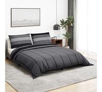 Homgoday Copripiumini,Set Copripiumino Grigio Scuro 200x220 cm in Cotone,Copripiumini,Set Copripiumino Matrimoniale Cotone,Set Letto Matrimoniale,Completo Copripiumino q1