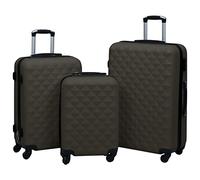 Homgoday Hardcase Trolley Set 3 pz Antracite ABS, Valigie