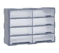 Homgoday Organizzatore Multi-Cassetti con 8 Cassetti, Cassetta di Ordinamento, Valigetta per Assortimento, Scatola di Assortimento, Cassetta per Piccoli Oggetti, Armadio di Conservazione per