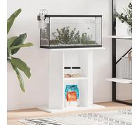 Homgoday Supporto per Acquario, Mobile e Base per Terrario, Colore Bianco, 60 x 30 x 60 cm