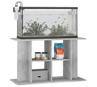 Homgoday Supporto per Acquario, Mobile per Acquario, Credenza Armadio da Cucina, Mobiletto Portaoggetti Ripiani Salvaspazio Mobiletto,Mobile Acquariorio,100x40x60cm in Legno Multistrato Grigio Cemento
