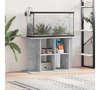 Homgoday Supporto per acquario mobiletto per acquario armadio per acquario mobiletto per acquario tavolo per acquario armadio per terrario supporto per acquario grigio cemento 100x40x60 cm pannello
