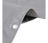 Homgoday Telone 650 g/m2 2,5x3,5 m Grigio - Resistente e Versatile