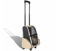 Homgoday Trolley Multiuso Pieghevole Beige