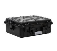 Homgoday Valigetta universale per merci pericolose, valigetta per attrezzi, con gommapiuma, colore nero, 27 x 24,6 x 12,4 cm, Nero , 52 x 40 x 19 cm