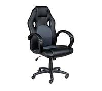 Homiam Enrico Coveri Sedia In Pelle PU Con Schienale Ergonomico Imbottito E Ruote, Poltrona Regolabile Con Poggiatesta Anti Cervicale e Braccioli Per Studio, Gioco e Ufficio