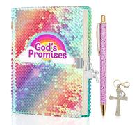 homicozy Diario Segreto Bambina, Diario Segreto Ragazza con Lucchetto e Chiavi, Diario Bambina con Biro Glitter e Portachiavi con Diamante, Cancelleria Bambina Regalo di Natale