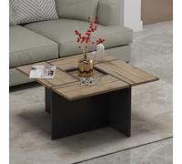 HOMIDEA SILVA Tavolino Basso da Salotto - Materiale in Legno - Tavolino da Divano - Tavolino da caffè Moderno in Un Design alla Moda (Rovere/Antracite)