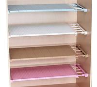 Homieco Regolabile Cassetti divisori Mensola Armadio Armadietto Divisore Portaoggetti Espandibile Organizzatori cassetti Separatori in Plastica per Cucina Camera da Letto