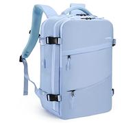 HOMIEE Zaino da Viaggio 32L Grande Zaino Easyjet 45x36x20 Zaino Porta PC 15.6 pollici con Caricatore USB Zaino Impermeabile Antifurto Unisex Viaggio Scuola Lavoro Affari, Blu