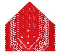 HOMIKLSA Foulard Donna, Foulard Carré per Uomo e Donna, Pack da 12 Bandane Paisley, Stile Cowboy per Moda e Accessori per Collo, Testa, Polso, Adulti e Bambini