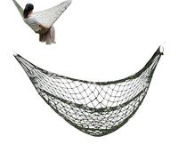 Hominas Amaca a Rete per Campeggio per 1 Persona Amache in Corda di Rete per Esterno Portatile e Traspirante capacità 100 kg per Giardino Terrazza, 240 x 80 cm