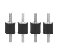 Hominas Ammortizzatori in Gomma M6, Silent Block Vite Antivibrante Conica Supporti Isolanti in Gomma Antivibrazione per Barche Auto, 4 Pezzi