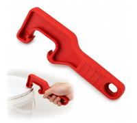 Hominas Apriscatole Apri Secchio per Pittura, Apriscatole Secchio Coperchio Di Plastica Vernice Riutilizzabile Per Il Garage Del, Rosso, 20 Cm