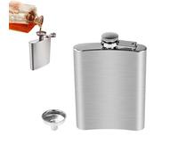 Hominas Fiaschetta Tascabile da 8 oz 220 ml Fiaschetta Whisky in Acciaio Inox a Prova di Perdite con Imbuto per Arrampicata Campeggio Barbecue Bar Feste