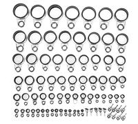 Hominas Guide telescopiche per canne Surf Casting Tip Top Kit di Riparazione Anello Guida per Canna Pesca