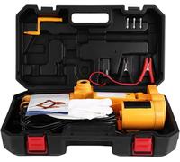 Hominas Kit di Attrezzi per Martinetto Idraulico Sollevatore Cric Elettrico a Forbice 12 V 3 T Fino a 12 cm 35 cm Altezza di Sollevamento Automatico Sollevatore Jack