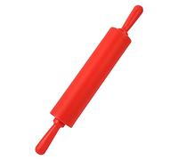 Hominas Mattarello Silicone, Mattarello Piccolo Decorativo con Maniglia Antiaderente per Cucina Bambini Biscotti Impastare, Rosso, 30 Cm