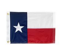 Homissor Bandiera del Texas 30 x 45 cm TX State Flags Made in USA ricamato resistente nylon Oxford 210D