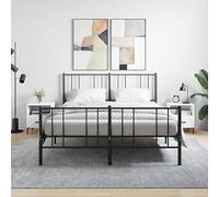 homiuse Comodino in Legno 2 pz Arredamento D'interni Tavolino da Letto Design Minimalista Armadietto Portaoggetti per Camera da Letto Bianco 40x35x47,5 cm