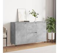 homiuse Credenze 104x35x70 cm Credenze Buffet Credenza Per Cucina Mobili Cassettiere Camera Da Letto Cassettone Legno Mobiletto Sala Credenze Basse Grigio Cemento