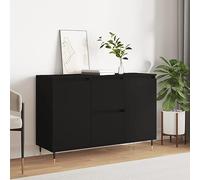 homiuse Credenze 104x35x70 cm Credenze Buffet Credenza Per Cucina Mobili Cassettiere Camera Da Letto Cassettone Legno Mobiletto Sala Credenze Basse Nera