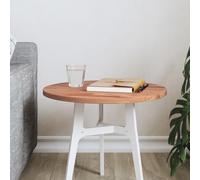 homiuse Piano per Tavolo Desktop di Apprendimento Multifunzionale Piano di Ricambio Rotondo per Tavolino da Caffè Banchi da Lavoro o Scrivanie Design Elegante Marrone 40x1,5 cm
