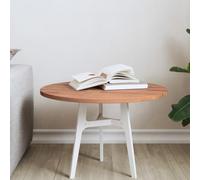homiuse Piano per Tavolo Desktop di Apprendimento Multifunzionale Piano di Ricambio Rotondo per Tavolino da Caffè Banchi da Lavoro o Scrivanie Design Elegante Marrone 50x1,5 cm